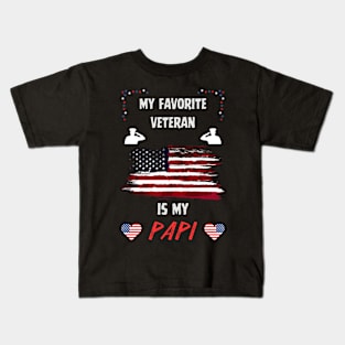 veteran papi Kids T-Shirt